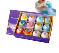 Bombas de baño perfumadas - Juego de 12 bolas de burbujas de jabón, estilo de constelación de animales, burbujas relajantes | Colorido de baño sorpresa para mujeres, madre, esposa, abuela