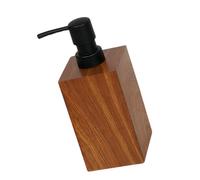 Bombas De Espuma Resina Premium Disput Madera Nogal Para Champú Accesorios Baño Hotel Botella Baño Textura Nogal