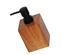 Bombas De Espuma Resina Premium Disput Madera Nogal Para Champú Accesorios Baño Hotel Botella Baño Textura Nogal