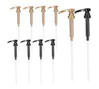 Bombas de jarabe Dispensador de bomba de jarabe de café Se adapta a botellas de 750 ml Diseño giratorio Bombas reutilizables a prueba de fugas Bomba de 10 piezas 1 litro