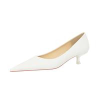 Bombas de Punta Puntiaguda de Mujeres Elegantes con Tacones de Gatito bajo de 1.77 Pulgadas, Ocasiones Elegantes y Ropa cómoda