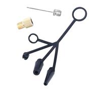 Bombas de suelo de mano para bicicletas, adaptadores de boquilla, compuerta de aire, inflables, portátiles, 4 garras, accesorios de válvulas inflables portátiles