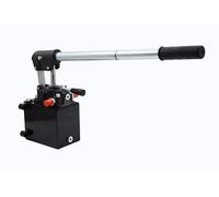 Bombas hidráulicas manuales de doble efecto 12-25 - 45cc, depósito de aceite 1-3-5 l. (D.W. 25 cc 1 l depósito)