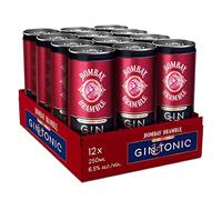 Bombay Bramble Premium Gin & Tonic, lata de 25 e cóctel listo para tomar, hecho con la Ginebra Bombay Bramble infusionada con mora y frambuesa y tónica, 6,5 % vol., 25 cl / 250 ml