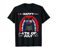 Bombay Cat Happy 4th of July Patriotic American Cats Lovers Camiseta