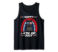 Bombay Cat Happy 4th of July Patriotic American Cats Lovers Camiseta sin Mangas