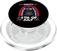Bombay Cat Happy 4th of July Patriotic American Cats Lovers PopSockets PopGrip para MagSafe