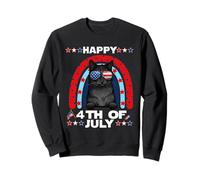 Bombay Cat Happy 4th of July Patriotic American Cats Lovers Sudadera