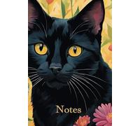 Bombay Cat Lined Notebook - Cat Lovers - The Pet Collection - Gift for Men Women Children - Black Cat Ruled Notebook Journal Diaries 6x9, 120 pages