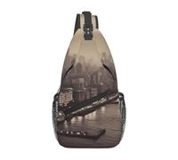 Bombay, La Ciudad De Los Sueños Unisex Sling Bag Pequeña Bolsa De Pecho Ligero Bolso Bandolera Para Trabajo Viaje Moto