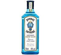 Bombay Sapphire Premium Distilled London Dry Gin, 40% vol., 70 cl / 700 ml, Ginebra Infusionada al vapor con 10 botánicos exóticos seleccionados a mano