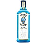 BOMBAY SAPPHIRE London Dry Gin con 10 botánicos, 40 % vol., 70 inebra 100 % infusionada al vapor con 10 botánicos seleccionados a mano, para cócteles suaves, ideal para regalar, 700 ml