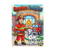 Bombeiro Super Heroi: Livro de Colorir para Crianças