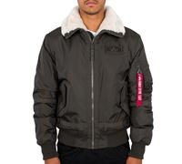 ALPHA INDUSTRIES Chaqueta de invierno 'B15-3 TT' caqui / rojo / blanco lana, Talla L