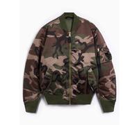 Alpha Industries MA-1 Base Camo Flight Chaquetas bomber Talla M - Camuflaje de bosque