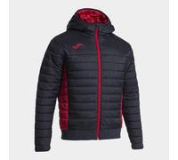 Bomber con Capucha Hombre Joma Urban V 103796 Confortable - Talla: 4XS, Color: Negro Rojo
