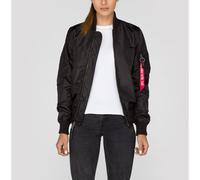 ALPHA INDUSTRIES Chaqueta de entretiempo rojo fuego / negro, Talla L