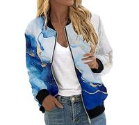 Bomber Mujer Primavera, Cazadora Mujer Primavera Estilo Casual, para Otoño, con Cremallera, Cortavientos Y Bolsillos Jacket Chaqueta Entretiempo Mujer Chaqueta Corta Mujer