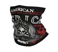 Bombero Bandera Americana Bombero Calavera Negra Hombre Mujer Sombreros Respirable Bufanda Facial Microfibra Pasamontañas para Verano Cámping Senderismo