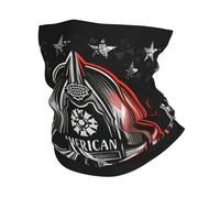 Bombero, Bandera Estadounidense, Calavera Negra Hombre Mujer Calentador De Cuello Secado Rápido Sombreros Respirable Bandana para Verano Motocicleta Senderismo