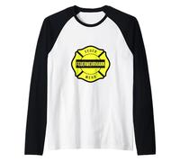 Bombero Camiseta Manga Raglan
