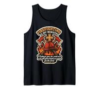 Bombero Cristiano La Lucha contra Incendios es mi Ministerio Bombero Camiseta sin Mangas