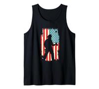 Bombero de Bandera Americana Bombero Rescate héroe EE. UU Camiseta sin Mangas