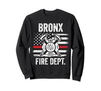 Bombero de línea roja delgada del Departamento de Bomberos del Bronx de Sudadera