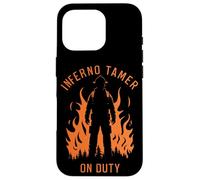 Bombero de Tierra Silvestre con Cita de domador de Infierno de Rescate de Bomberos Carcasa para iPhone 16 Pro