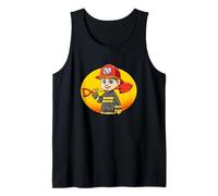 Bombero Estudiante Escolar Primaria Niño Vuelta Al Cole Camiseta sin Mangas