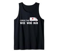 Bombero I Drive The Wee Woo Bus Bomberos Bomberos Camiseta sin Mangas
