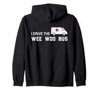 Bombero I Drive The Wee Woo Bus Bomberos Bomberos Sudadera con Capucha