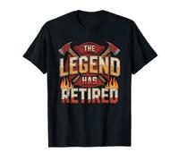 Bombero Jubilado Thin Red Line Jubilacion Camiseta