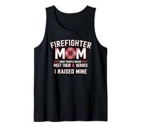 Bombero Mamá Orgullosa Héroe Mío Siempre Camiseta sin Mangas