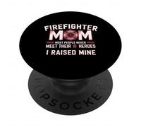 Bombero Mamá Orgullosa Héroe Mío Siempre PopSockets PopGrip Adhesivo