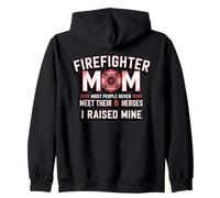 Bombero Mamá Orgullosa Héroe Mío Siempre Sudadera con Capucha