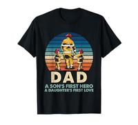 Bombero Papá A Sons First Hero And A Daughters First Love Camiseta