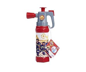 Bombero Sam - Extintor XL, meachanismo de Aire comprimido, con asa, Cinta Impermeable, 31 cm, depósito de 650 ml, Alcance de 6 m, a Partir de 3 años