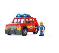 Bombero Sam First Responder Vehículo con luz, Sonido, Maletero para Abrir Puertas, con Figura y Accesorios, 19 cm, a Partir de 3 años