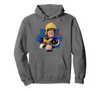 Bombero Sam - Marcha de Agua Sudadera con Capucha, Unisex para Adultos, Asfalto, S