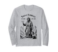 Bomberos Bomberos Patrón San Florian Bomberos Vintage Manga Larga