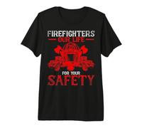 Bomberos - Dedicacion por Tu Seguridad Camiseta Premium