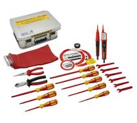 Bomberos Herramientas Eléctricas din 14885 Caja Aluminio Conjunto de VDE