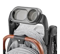 Bombi Bandeja de aperitivos para cochecito de bebé con portavasos, sin BPA, apta para lavavajillas, compatible con cochecito V2