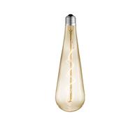 Bombilla a gota LED Lucande, E27, 4 W, color ámbar, Ø 9 cm, 2700 K EC:EPREL:1683111