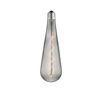 Bombilla a gota LED Lucande en forma de gota, casquillo E27, 4 W, color humo, Ø