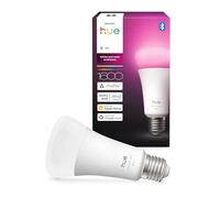 Bombilla A67 Philips Hue Smart LED, White and Color Ambiance, base E27, 11,8 W, luz espectro completo 1000-20.000 K, 1600 lm, regulable, funciona con Alexa, Google Assistant y Apple Home, paquete 1 ud