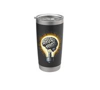 Bombilla Cerebral - Idea de Inventor Neurociencia Neurólogo Vaso térmico de acero inoxidable de doble pared