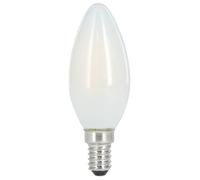 Bombilla de alambre. LED, E14, 806lm relleno. 60W, amp. vela, blc caliente, mate