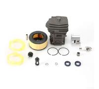 Bombilla de filtro de aire de pistón cilíndrico para motosierra M 51 compatible con MS 251 Tune Up Kit de 44 mm de diámetro, número de pieza 1143 020 1207 con gran área de disipación de calor